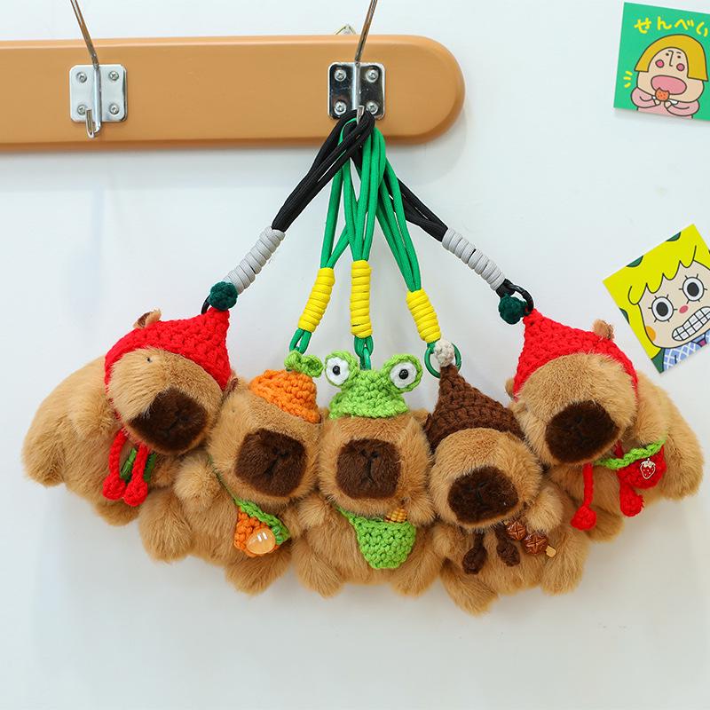 Cartoon Capybara Plush Keychain: Cute Knitted Pendant Bag Charm (4-Inch Doll) 4-inch (0.04kg)
Cartoon Capybara Plush Keychain: Cute Knitted Pendant Bag Charm (4-Inch Doll) 4-inch (0.04kg)