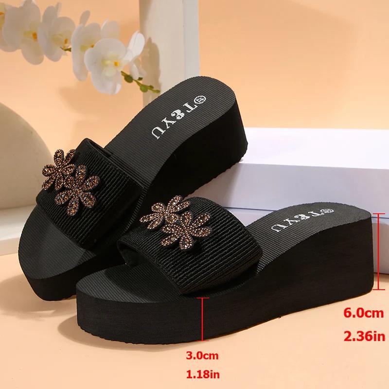 Модные женские летние легкие пляжные шлепанцы на танкетке с декором в виде цветка из стразов, 2025, эластичные вязаные сандалии-слайды на платформе 42 чёрный
Модные женские летние легкие пляжные шлепанцы на танкетке с декором в виде цветка из стразов, 2025, эластичные вязаные сандалии-слайды на платформе 42 чёрный