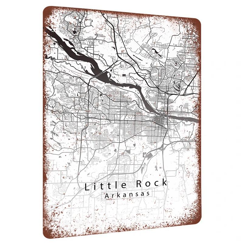 Little Rock Arkansas City Map Metal Wall Art Modern Home Decor Minimalist Black White Line Drawing Print 20x30cm(7.8x11.8inch)
Little Rock Arkansas City Map Metal Wall Art Modern Home Decor Minimalist Black White Line Drawing Print 20x30cm(7.8x11.8inch)