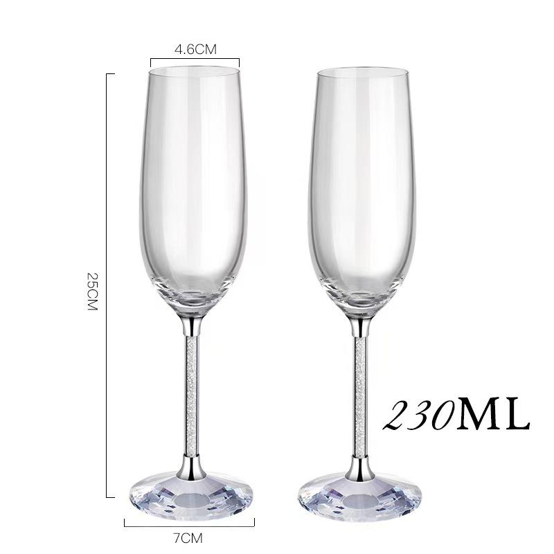 2 шт./набор бокалов для шампанского Oh Trend Creative Crystal, украшение для центрального стола, свадебная подставка из золотой фольги для шампанского 250ml
2 шт./набор бокалов для шампанского Oh Trend Creative Crystal, украшение для центрального стола, свадебная подставка из золотой фольги для шампанского 250ml