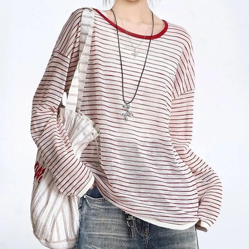 Large Size Red Backless Striped Long-sleeved Sun Protection Cover-up T-shirt Women s Summer New Dopamine Back Hollow Top 4XL червоний
Large Size Red Backless Striped Long-sleeved Sun Protection Cover-up T-shirt Women s Summer New Dopamine Back Hollow Top 4XL червоний
