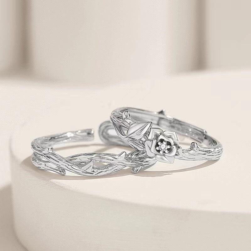 Platycodon Flower Couple Ring Female Niche Design Trend Open Men s and Women s Rings Fashion Personality Thorns Rose Pair Ring
Platycodon Flower Couple Ring Female Niche Design Trend Open Men s and Women s Rings Fashion Personality Thorns Rose Pair Ring
