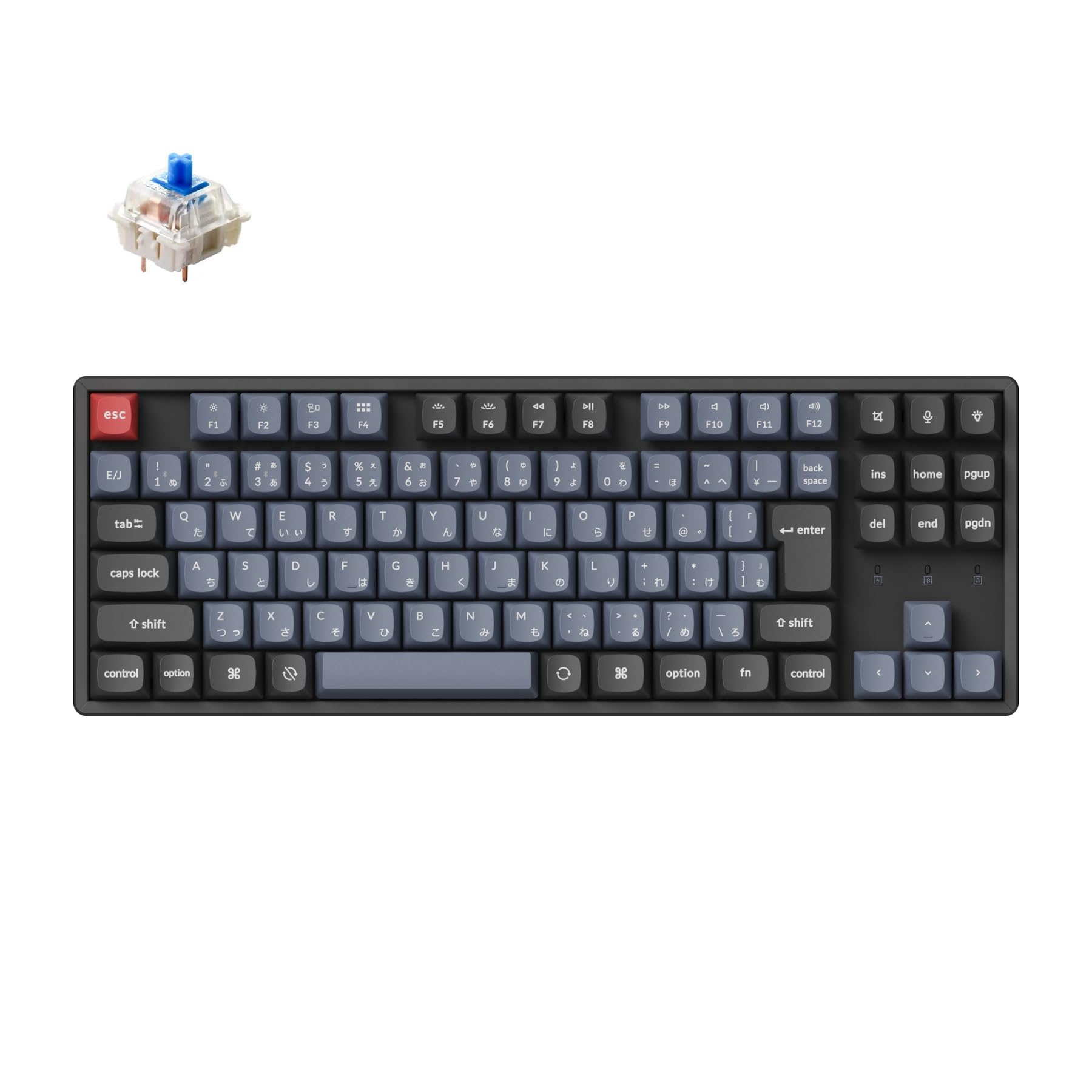 K8 Wireless Custom Mechanical Double Shot PBT Swappable Gateron G Pro Mechanical and Bluetooth with Mac and Windows G Pro Mechanical Blue [Keychron
K8 Wireless Custom Mechanical Double Shot PBT Swappable Gateron G Pro Mechanical and Bluetooth with Mac and Windows G Pro Mechanical Blue [Keychron