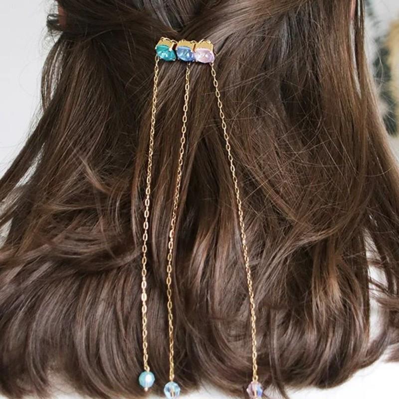 Fashionable Design Rhinestone Hairpins Niche Light Luxury Long Tassel Pendant Headwear Back Of Head Accessories golden
Fashionable Design Rhinestone Hairpins Niche Light Luxury Long Tassel Pendant Headwear Back Of Head Accessories golden