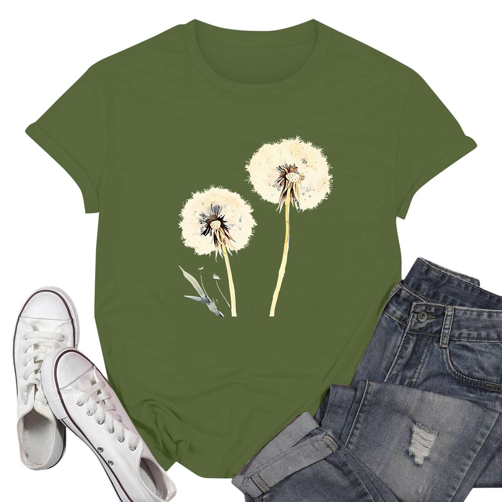 Женские модные повседневные пуловеры с короткими рукавами и круглым вырезом с принтом L армия зеленый
Женские модные повседневные пуловеры с короткими рукавами и круглым вырезом с принтом L армия зеленый