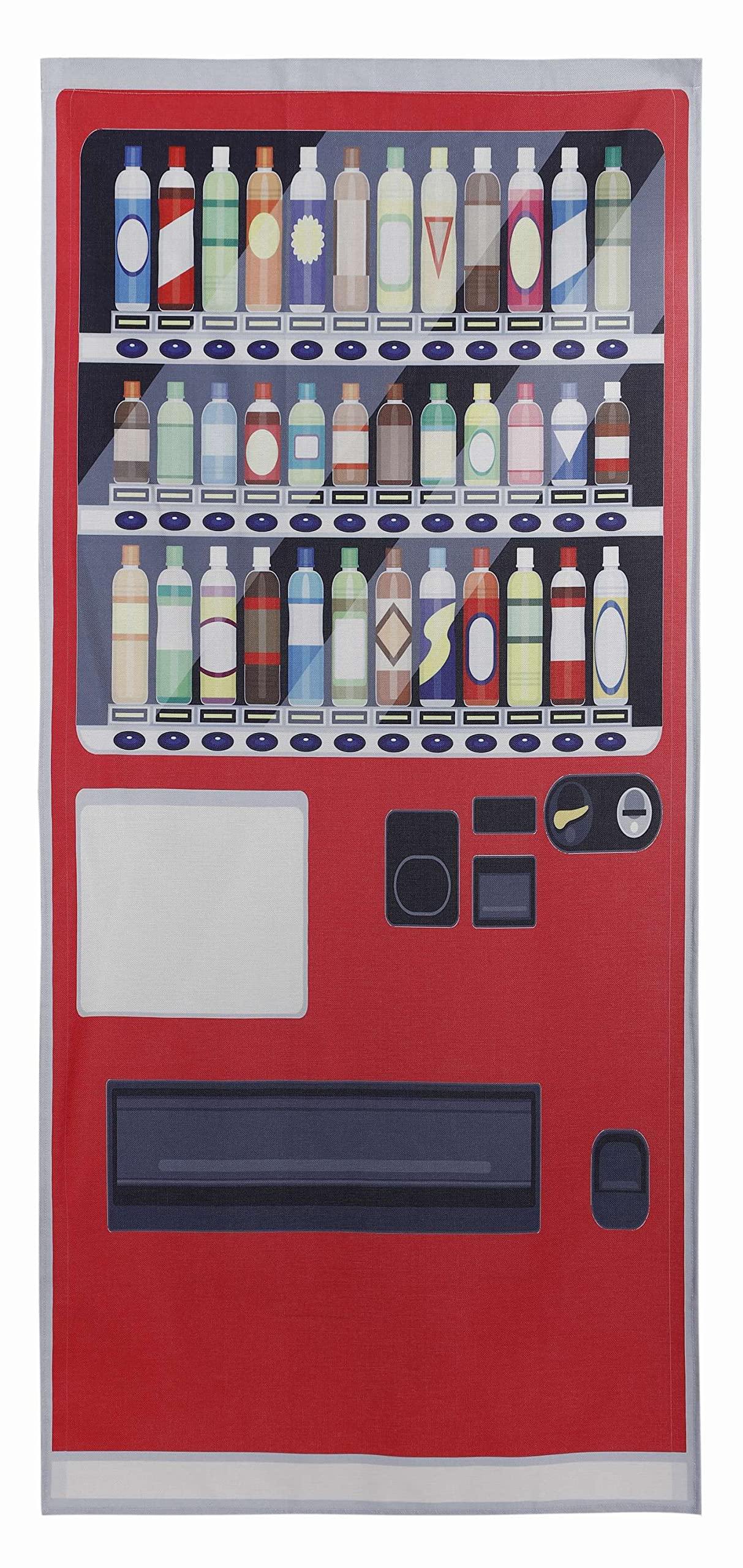 Норен Забавный забор Автомат для продажи шуток Забавная оптическая иллюзия Длинный интерьер Длинный натяжной шест Комната Кладовая Гардеробная Полка Прихожая Тканевая штора