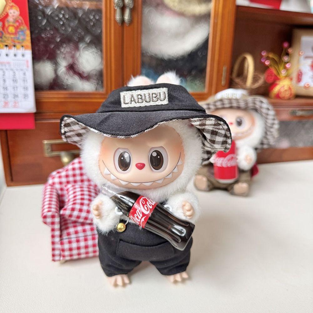 Overalls Labubu Doll s Clothes Bucket Hat 17cm Plush Dolls Clothes Cotton Doll Accessories чорний
Overalls Labubu Doll s Clothes Bucket Hat 17cm Plush Dolls Clothes Cotton Doll Accessories чорний