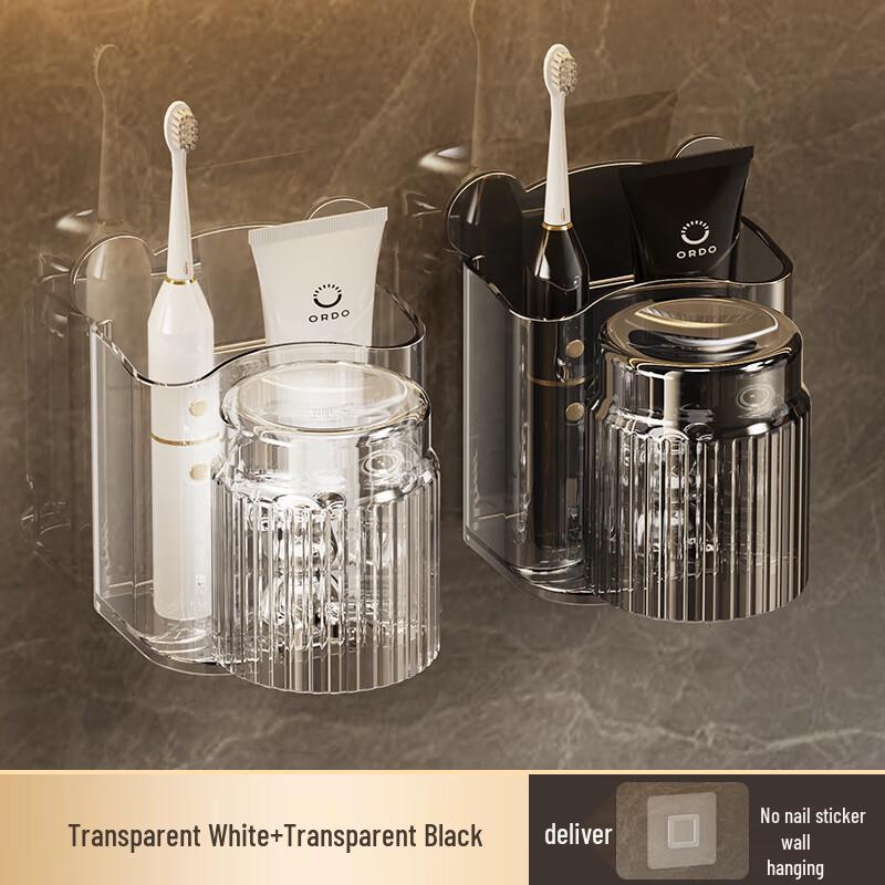 Junsat UD Punch-Free Bathroom Toothbrush & Cup Holder One Size
Junsat UD Punch-Free Bathroom Toothbrush & Cup Holder One Size