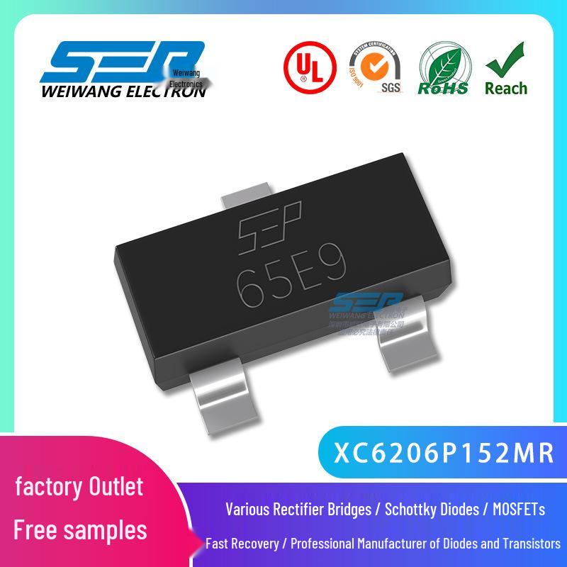 SEP Brand XC6206P152MR SOT-23 LDO Voltage Regulator
SEP Brand XC6206P152MR SOT-23 LDO Voltage Regulator