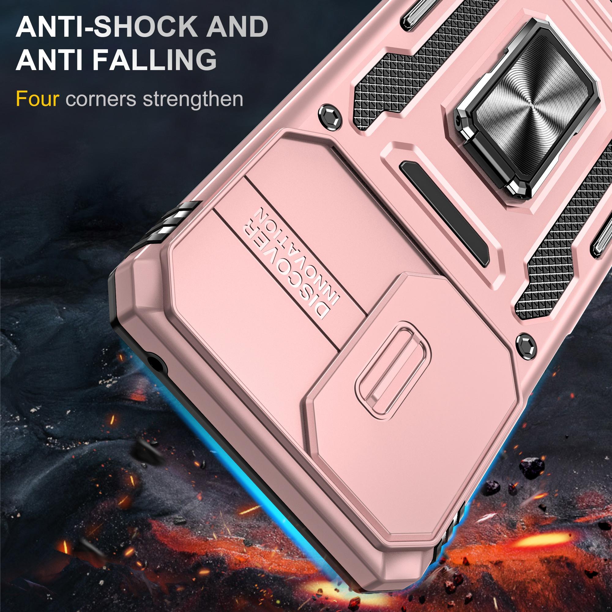 Armor Series for Motorola Moto G Stylus 5G (2022) Cellphone Shell,Slide Camera Protector Kickstand Phone Case PC+TPU Protective Cover Rose Gold
Armor Series for Motorola Moto G Stylus 5G (2022) Cellphone Shell,Slide Camera Protector Kickstand Phone Case PC+TPU Protective Cover Rose Gold