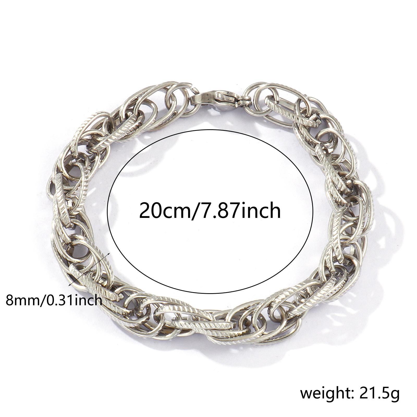 1 Piece 8mm Width Dainty Exquisite 304 Stainless Steel Handmade Oval Link Chain Bracelets For Women Men Gift 20cm(7.9 ) long
1 Piece 8mm Width Dainty Exquisite 304 Stainless Steel Handmade Oval Link Chain Bracelets For Women Men Gift 20cm(7.9 ) long