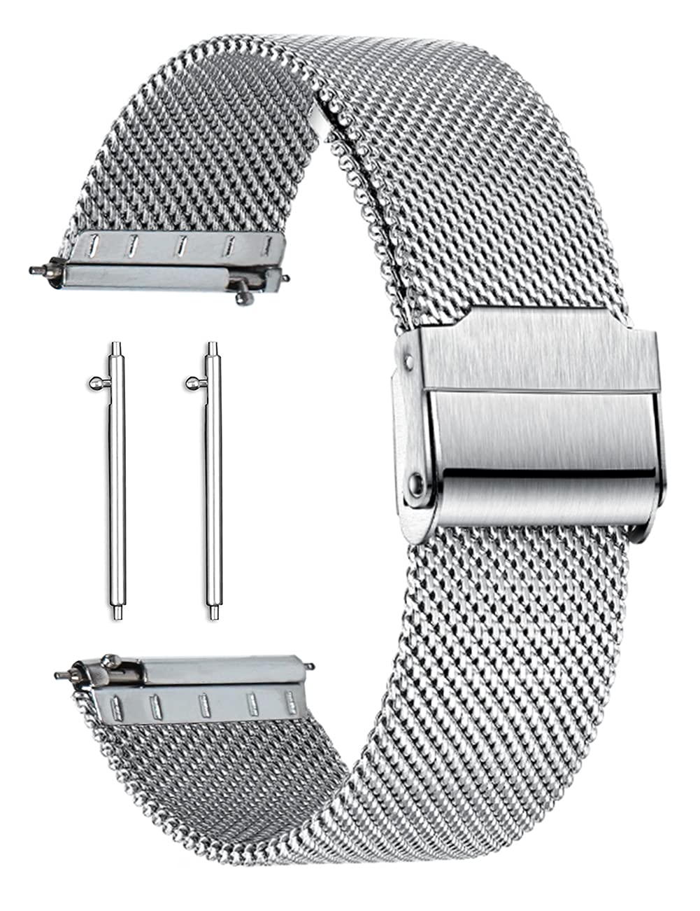 Reinherz 18 мм Дышащий сетчатый ремешок из нержавеющей стали с двойным замком EasyClick, классический стиль, серебристый, сменный ремешок для смарт-часов
Reinherz 18 мм Дышащий сетчатый ремешок из нержавеющей стали с двойным замком EasyClick, классический стиль, серебристый, сменный ремешок для смарт-часов