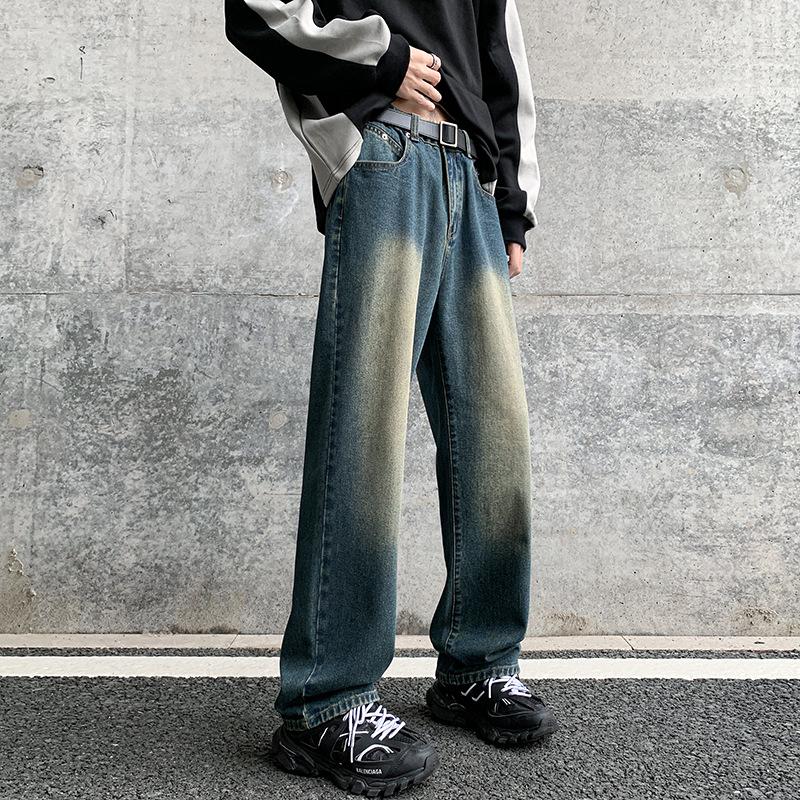 LKTM Мужские осенне-зимние американские ретро зеленые джинсы: Трендовый уличный стиль, красивые брюки прямого кроя с высокой посадкой M (Recommended 105-120 jin)
LKTM Мужские осенне-зимние американские ретро зеленые джинсы: Трендовый уличный стиль, красивые брюки прямого кроя с высокой посадкой M (Recommended 105-120 jin)