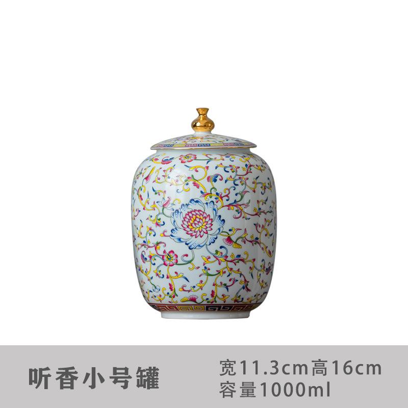Enamel Painted Flower Pattern Storage Jar Sealed Tea Jar Sundries Food Storage Decorative Tank Crafts Ceramic Tank Home Decor світло-сірого кольору
Enamel Painted Flower Pattern Storage Jar Sealed Tea Jar Sundries Food Storage Decorative Tank Crafts Ceramic Tank Home Decor світло-сірого кольору