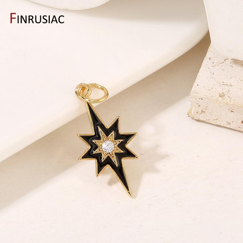 14K Gold Plated Brass Metal With Zircon Pentagram Charms Pendants Jewelry Making Supplies Diy Necklaces Findings Accessories 2 pieces чорний
14K Gold Plated Brass Metal With Zircon Pentagram Charms Pendants Jewelry Making Supplies Diy Necklaces Findings Accessories 2 pieces чорний