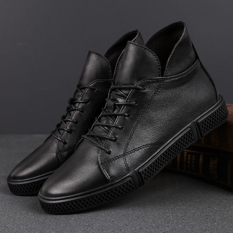 Мужские зимние ботинки хай-топы из натуральной кожи с плюшевой подкладкой и мягкой подошвой 38
Мужские зимние ботинки хай-топы из натуральной кожи с плюшевой подкладкой и мягкой подошвой 38