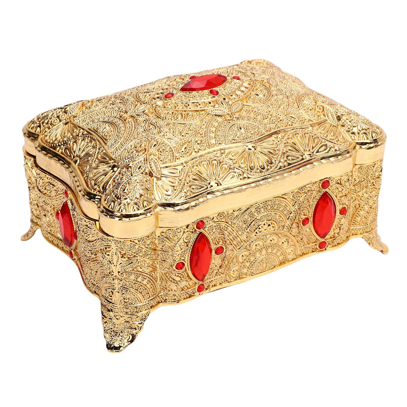 Vintage Jewelry Box Metal Velvet Lining Rectangular Exquisite Retro Jewelry Organizer Trinket Box
Vintage Jewelry Box Metal Velvet Lining Rectangular Exquisite Retro Jewelry Organizer Trinket Box