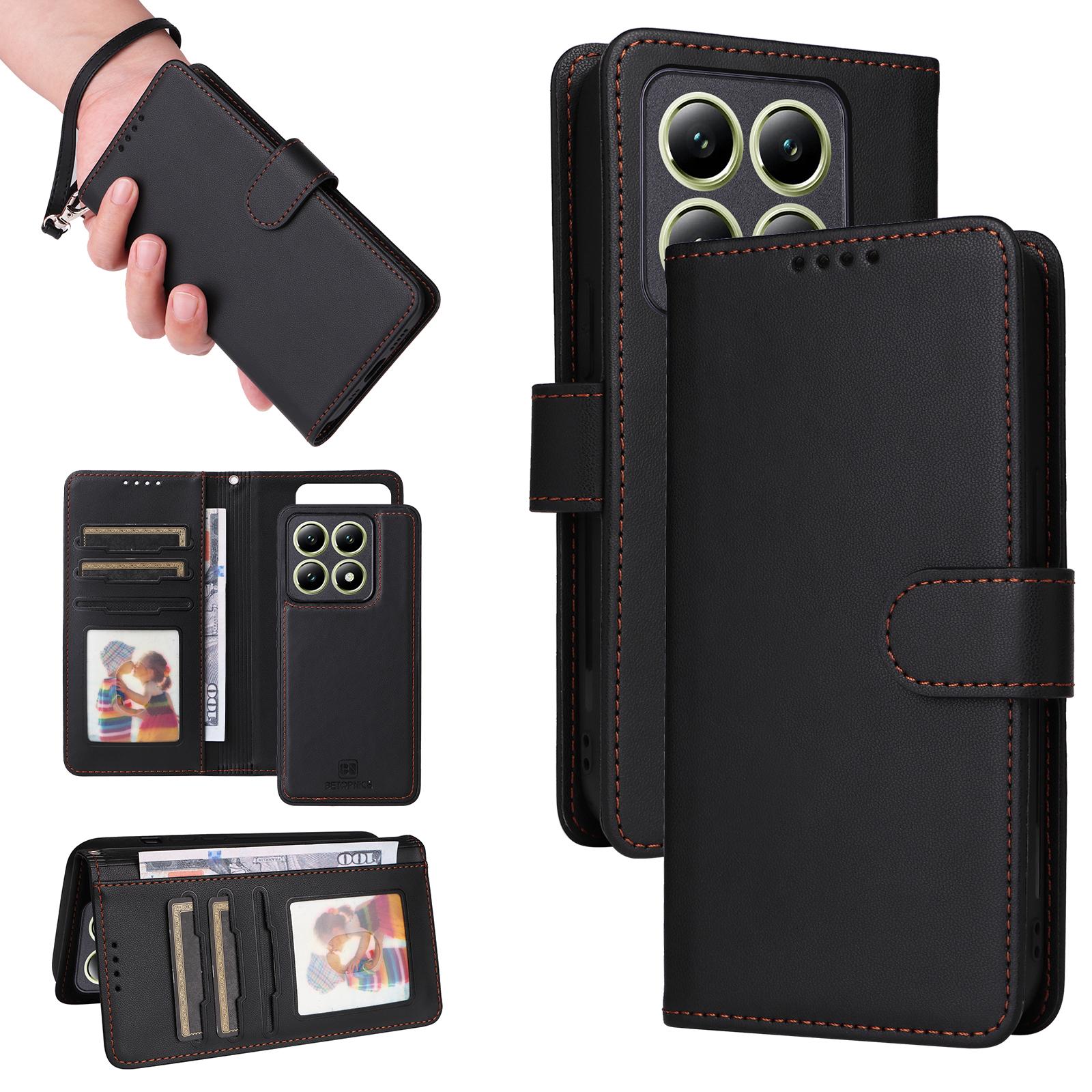For Xiaomi 14T Magnetic Case BETOPNICE Detachable PU Leather Phone Cover with Strap Black
For Xiaomi 14T Magnetic Case BETOPNICE Detachable PU Leather Phone Cover with Strap Black