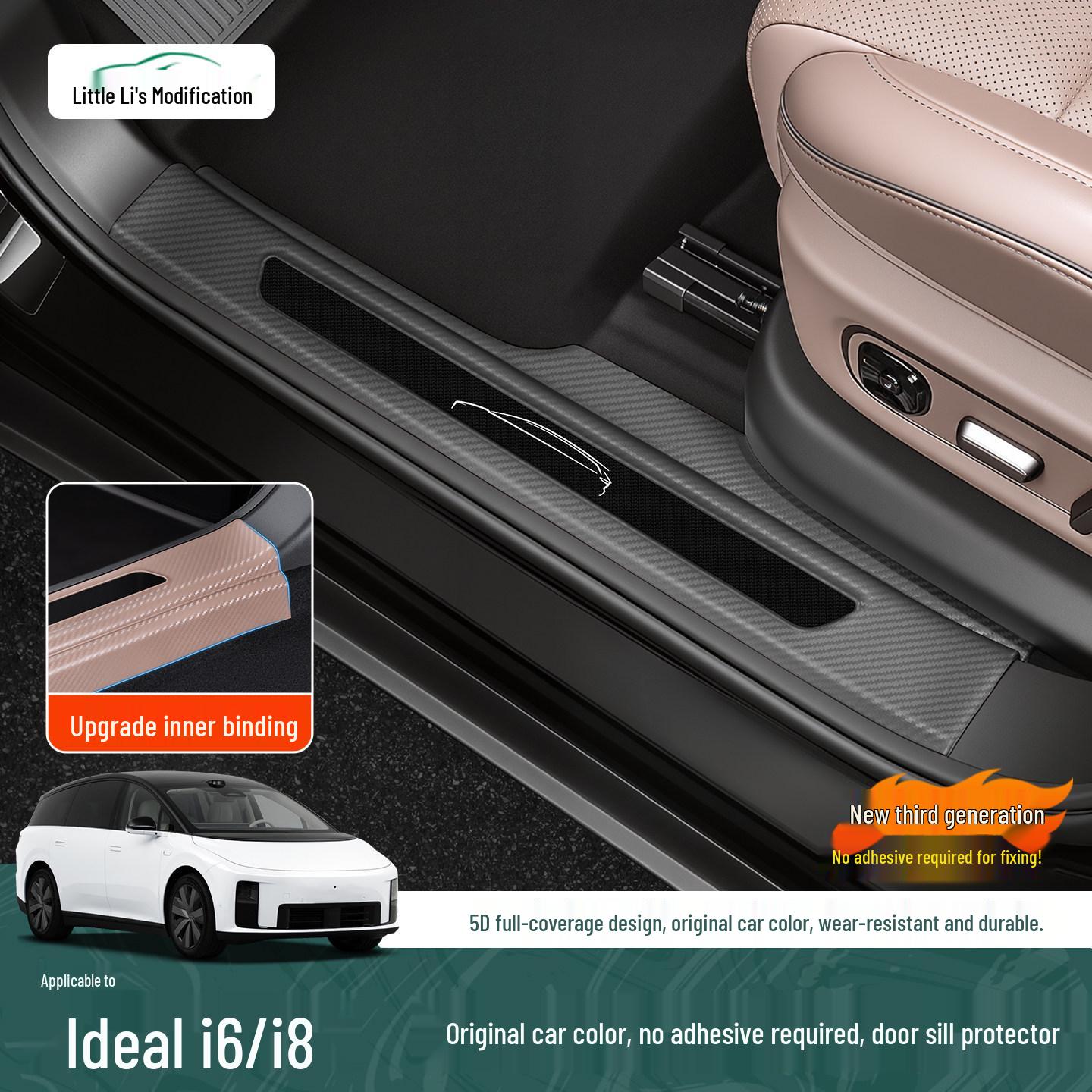Идеальные защитные полоски на пороги автомобиля i6 без клея Carbon Fiber Black - 4-piece Set
Идеальные защитные полоски на пороги автомобиля i6 без клея Carbon Fiber Black - 4-piece Set