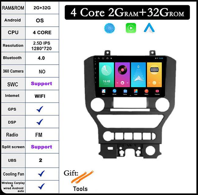 9-дюймовый сенсорный экран QLED Android 14 для Ford Mustang VI S550 2014 - 2021 Автомобильный радиоприемник Мультимедиа Видеоплеер Навигация GPS
9-дюймовый сенсорный экран QLED Android 14 для Ford Mustang VI S550 2014 - 2021 Автомобильный радиоприемник Мультимедиа Видеоплеер Навигация GPS