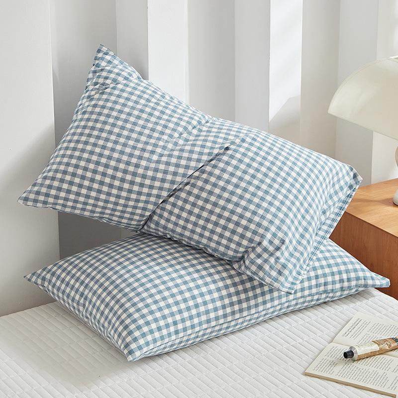 Set of 2 Pure Cotton Yarn-Dyed Pillowcases, 48x74 cm, Single-Person, Washed Cotton Pillow Covers. 48x74cm Single Piece
Set of 2 Pure Cotton Yarn-Dyed Pillowcases, 48x74 cm, Single-Person, Washed Cotton Pillow Covers. 48x74cm Single Piece