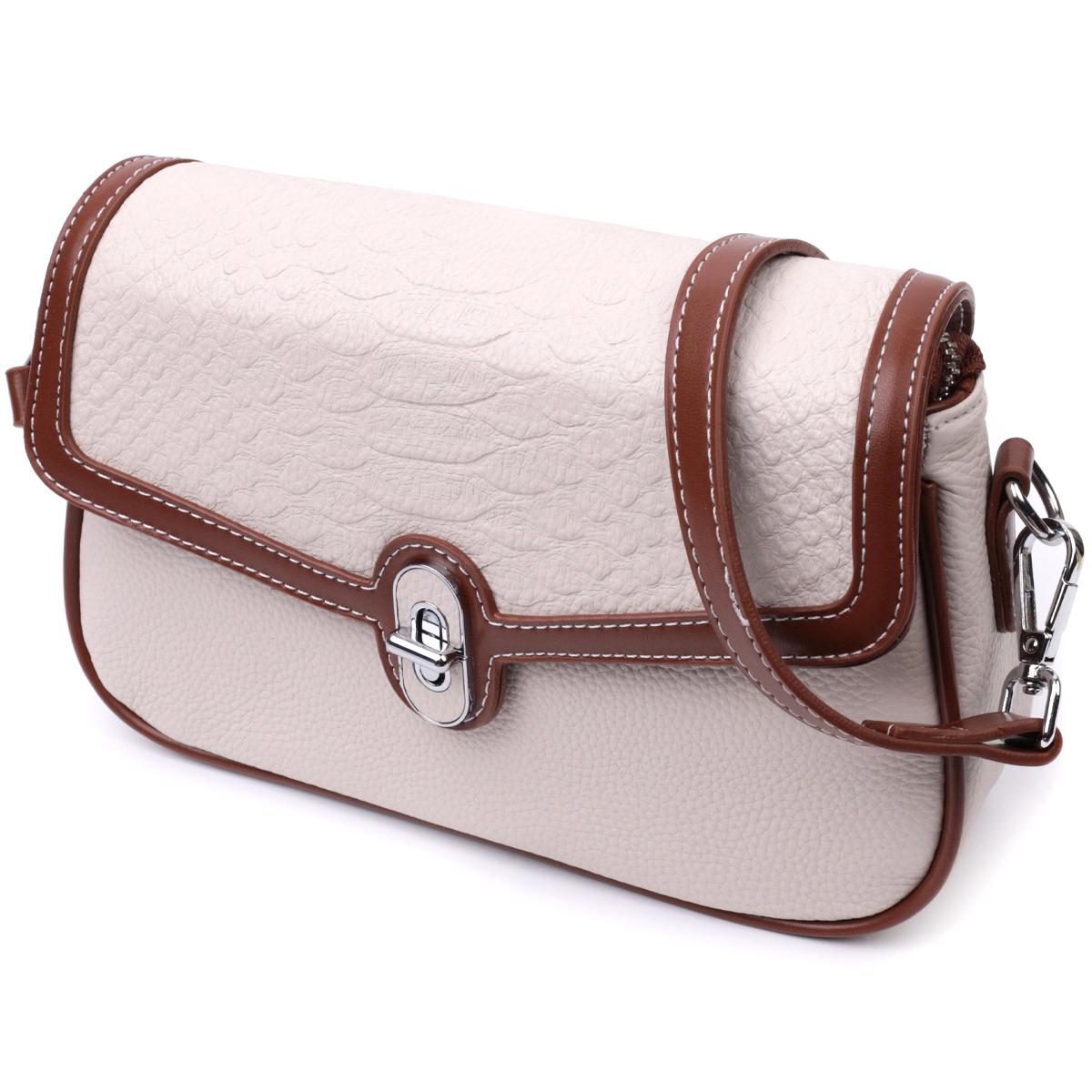 Красива сумка жіноча на літо з фактурним клапаном з натуральної шкіри Vintage 22623 Біла
Красива сумка жіноча на літо з фактурним клапаном з натуральної шкіри Vintage 22623 Біла