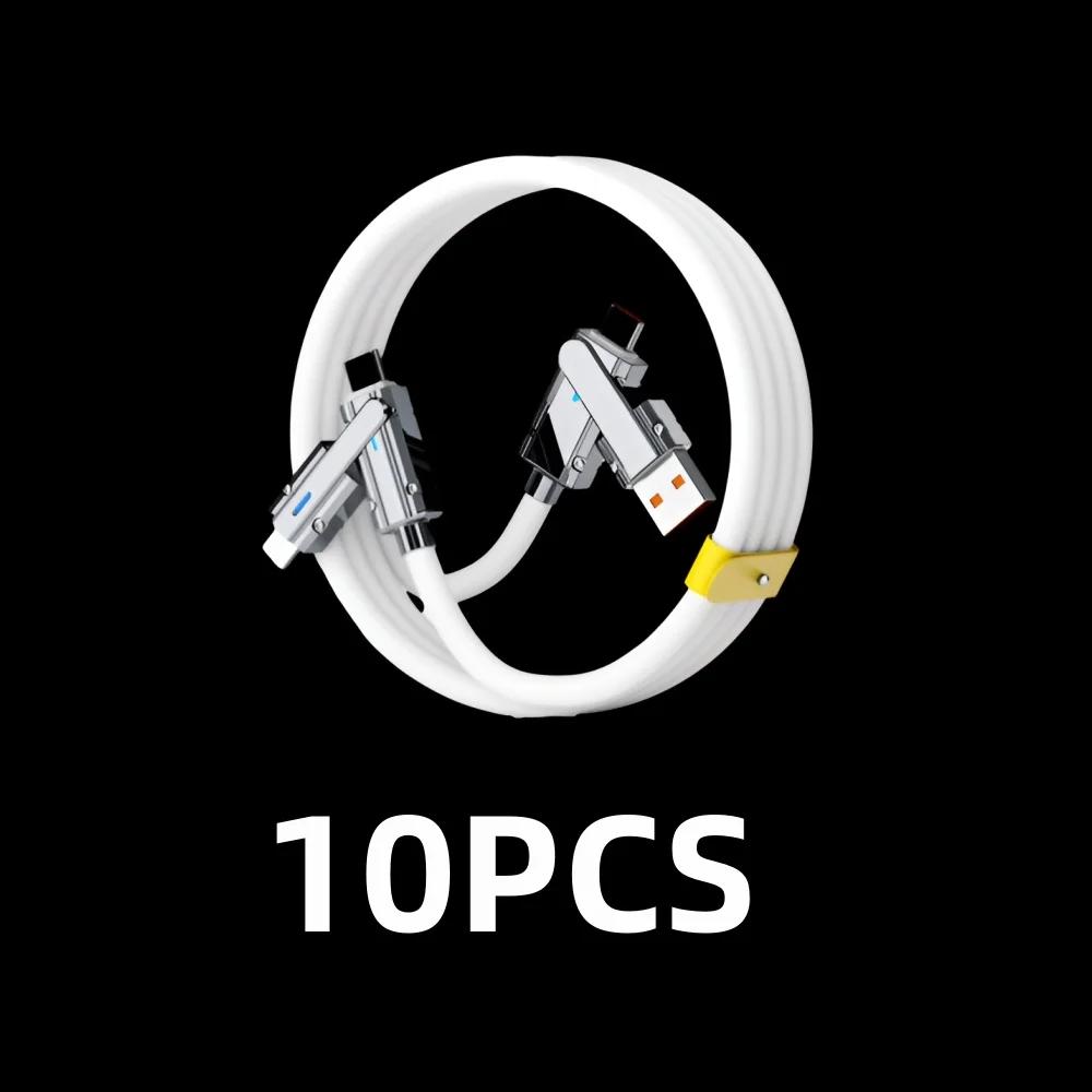 10 шт. 100 Вт 4 в 1 кабель для быстрой зарядки для iPhone Type-C USB портативный кабель для зарядки для iPhone Xioami Samsung Huawei Vovo 1m
10 шт. 100 Вт 4 в 1 кабель для быстрой зарядки для iPhone Type-C USB портативный кабель для зарядки для iPhone Xioami Samsung Huawei Vovo 1m