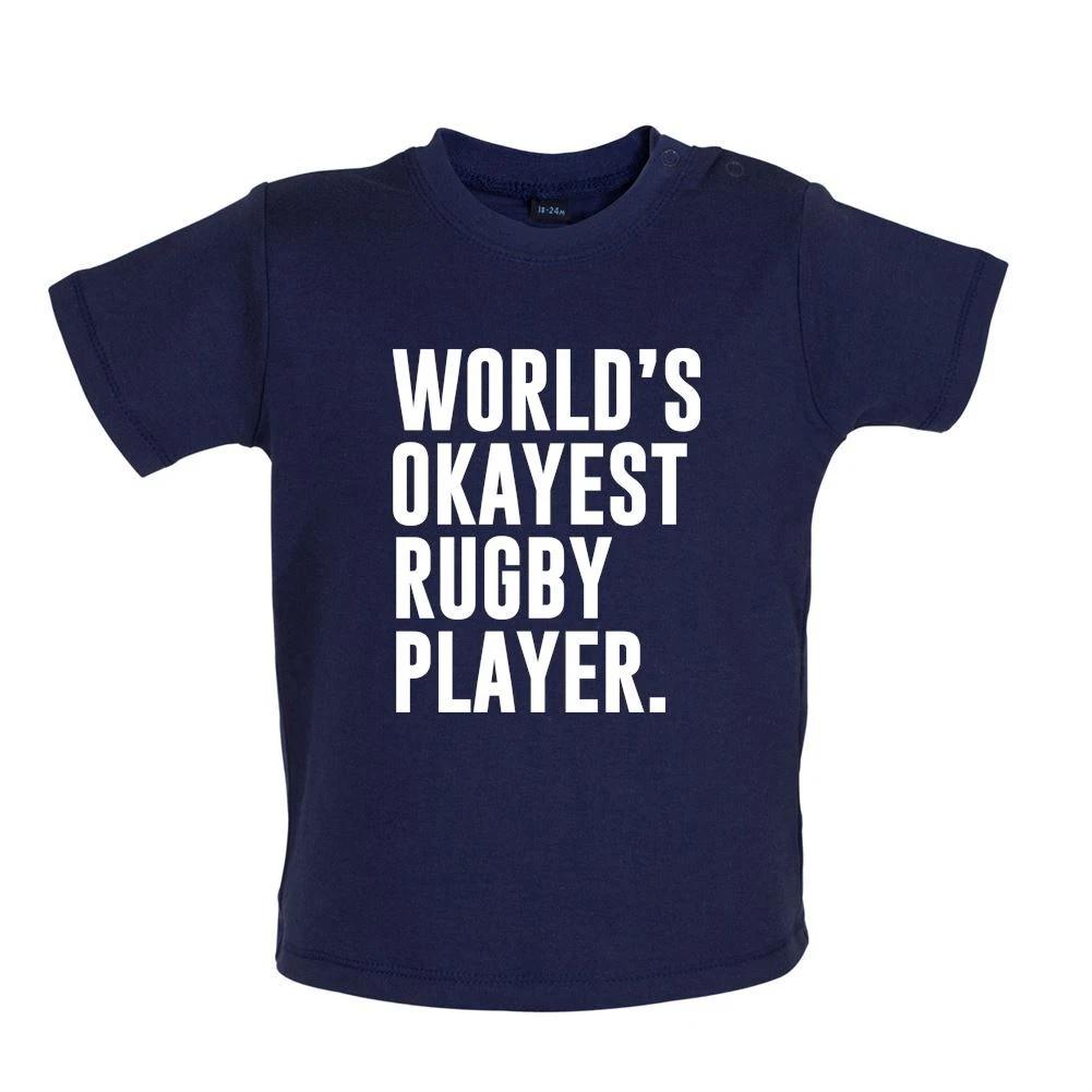 World s Okayest Rugby Player - Baby Kids Boys Girls Unisex T-Shirt / Babygrow - Funny Love Equipt 100
World s Okayest Rugby Player - Baby Kids Boys Girls Unisex T-Shirt / Babygrow - Funny Love Equipt 100