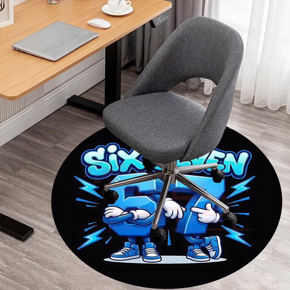 1pc Six Seven 67 Round Chair mat office Area Rug - Non-Slip, Floor Mat for Office, Bedroom, and Indoor Decor p127163 80cm by 80cm
1pc Six Seven 67 Round Chair mat office Area Rug - Non-Slip, Floor Mat for Office, Bedroom, and Indoor Decor p127163 80cm by 80cm