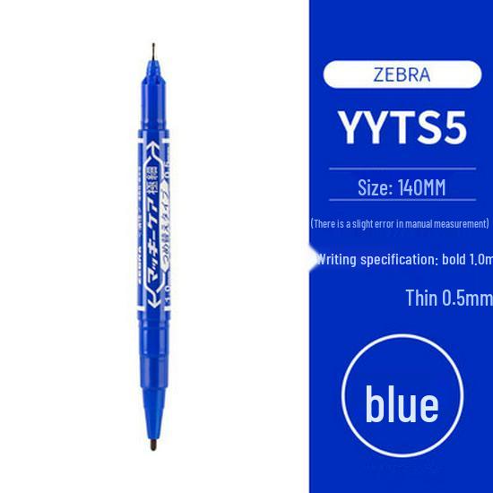 Двусторонняя ручка-линер MO-120-MC на масляной основе - Черный, Красный, Синий синий