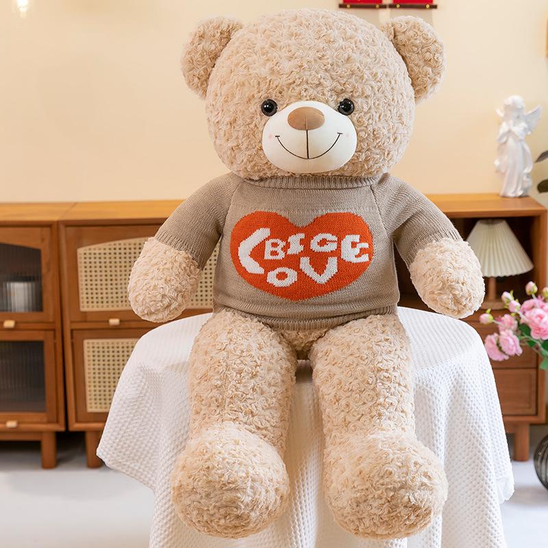 Large sweater bear plush toy teddy bear hug bear doll panda doll rag doll girl sleeping pillow 75cm (1.5kg)
Large sweater bear plush toy teddy bear hug bear doll panda doll rag doll girl sleeping pillow 75cm (1.5kg)