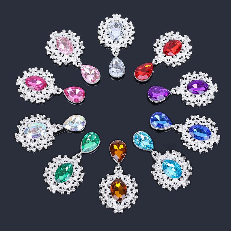 Engood 50Pcs Silver Oval Drop Rhinestone Pendant Button Sewing Trim & Embellishment Craft Buckles for Wedding Decora Apparel DIY
Engood 50Pcs Silver Oval Drop Rhinestone Pendant Button Sewing Trim & Embellishment Craft Buckles for Wedding Decora Apparel DIY