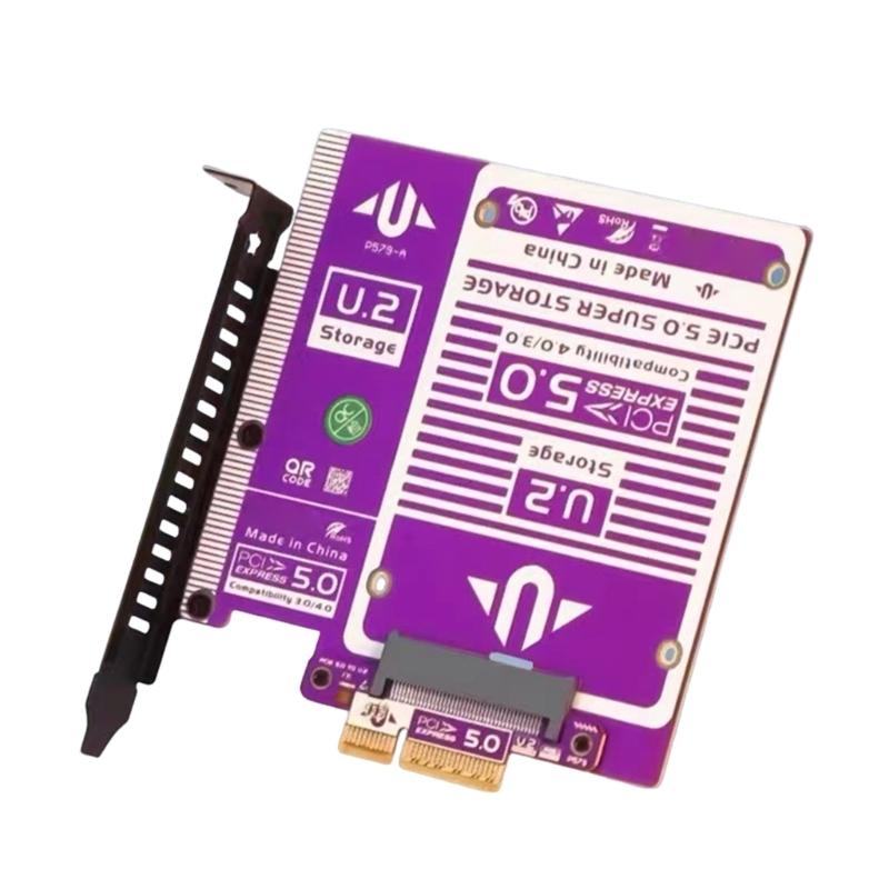 Fast Speed PCIe 5.0 4X to U.2 Expansion Card Supporting Multiple Drive Setups and Optimized Heat Management 1
Fast Speed PCIe 5.0 4X to U.2 Expansion Card Supporting Multiple Drive Setups and Optimized Heat Management 1