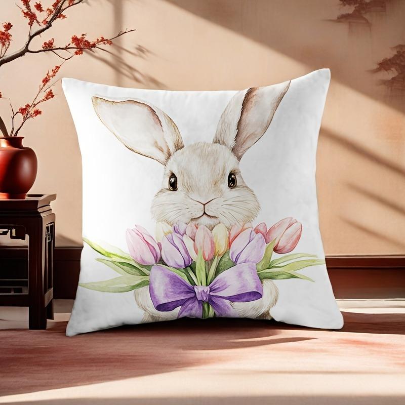 Easter Cute Bunny Pattern Pillowcase Nordic Home Decor Pillowcase Holiday Bedroom Living Room Decoration Polyester Cushion Cover 16x16Inch
Easter Cute Bunny Pattern Pillowcase Nordic Home Decor Pillowcase Holiday Bedroom Living Room Decoration Polyester Cushion Cover 16x16Inch
