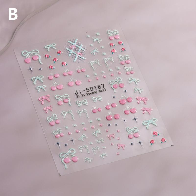 5D Наклейка для ногтей в виде банта, 3D рельеф, вишневый бант, цветок, лето, персонализированная наклейка с клеевой основой для задней части ногтя, материалы для DIY украшения ногтей B
5D Наклейка для ногтей в виде банта, 3D рельеф, вишневый бант, цветок, лето, персонализированная наклейка с клеевой основой для задней части ногтя, материалы для DIY украшения ногтей B
