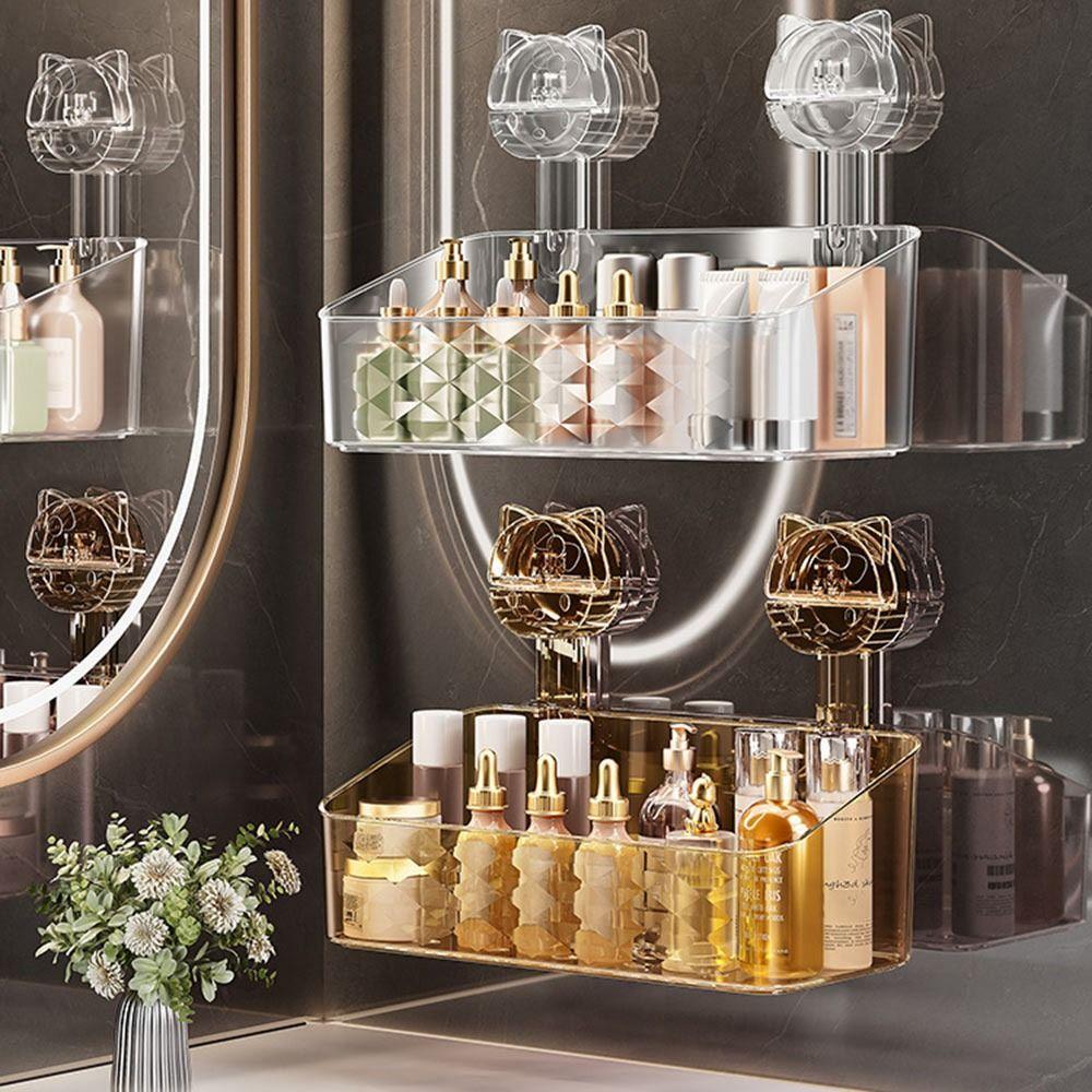 Transparent Suction Cup Storage Rack Kitchen Storage Basket for Kitchen Supplies Transparent gold
Transparent Suction Cup Storage Rack Kitchen Storage Basket for Kitchen Supplies Transparent gold