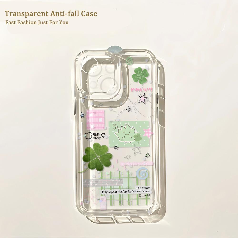 Korean Ins Cute Four-leaf Phone Case For IPhone 16 16e 15 14 13 12 11 Mini Pro Max X XR XSMax 8 Plus Transparent TPU Back Cover iPhone X(XS)
Korean Ins Cute Four-leaf Phone Case For IPhone 16 16e 15 14 13 12 11 Mini Pro Max X XR XSMax 8 Plus Transparent TPU Back Cover iPhone X(XS)