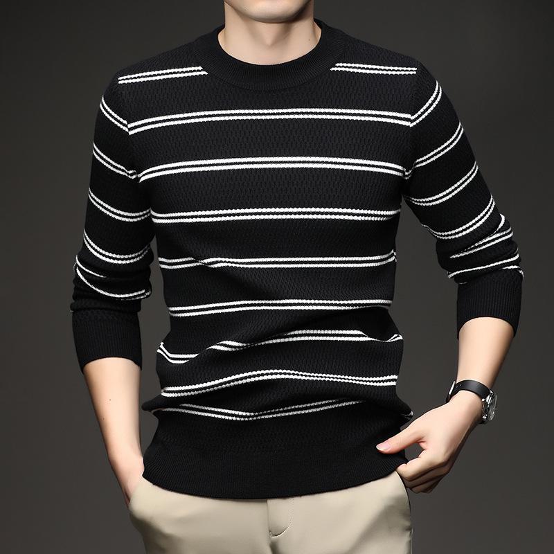 Men s Striped Round Neck Sweater: Autumn/Winter Casual Knitwear for All Ages 4XL чорний
Men s Striped Round Neck Sweater: Autumn/Winter Casual Knitwear for All Ages 4XL чорний