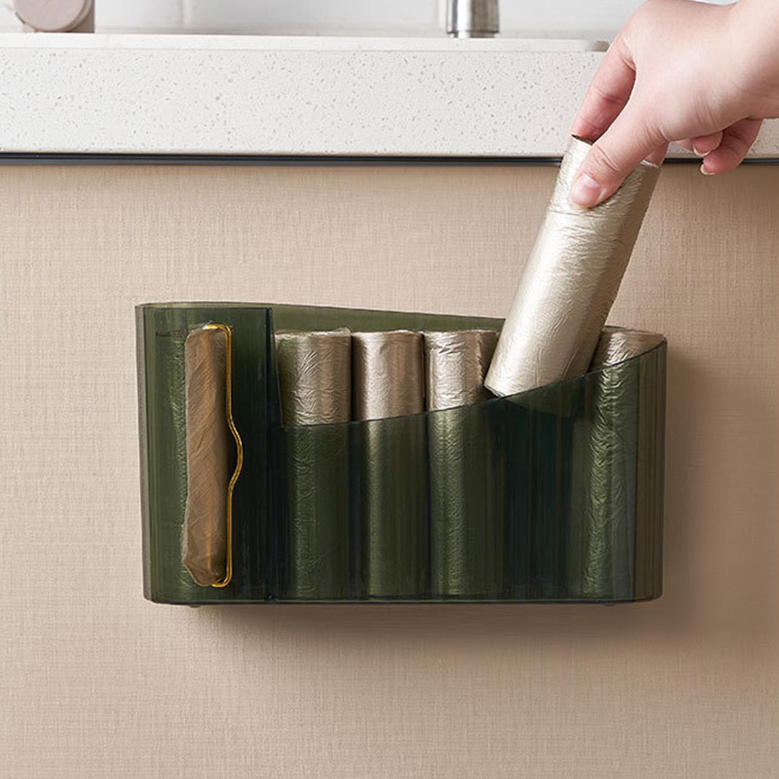 Trash Bag Dispenser Clear Punch Free Wall Mount Garbage Bag Roll Holder Storage Organizer Space Saving for Kitchen
Trash Bag Dispenser Clear Punch Free Wall Mount Garbage Bag Roll Holder Storage Organizer Space Saving for Kitchen