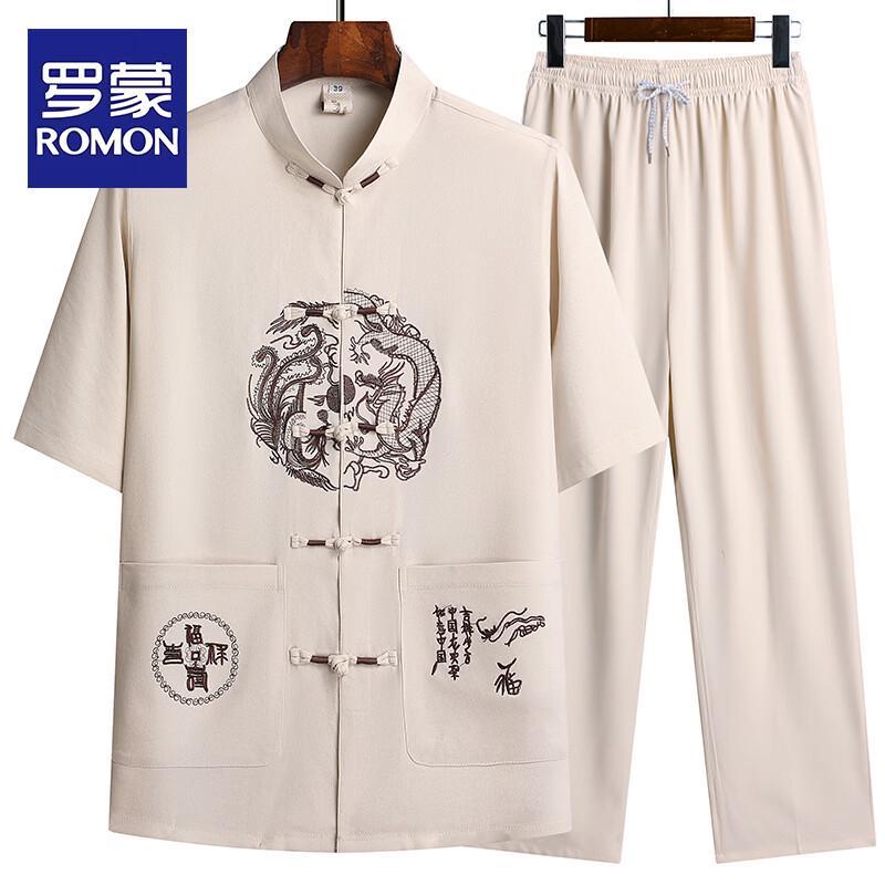 ROMON Men s Chinese Style Short-Sleeve Tang Suit Set 3XL
ROMON Men s Chinese Style Short-Sleeve Tang Suit Set 3XL