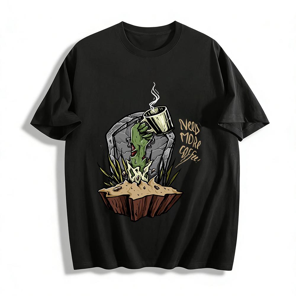 Need More Coffee Zombie Hand Graphic Novelty T-Shirt Pure cotton T-shirt XXS
Need More Coffee Zombie Hand Graphic Novelty T-Shirt Pure cotton T-shirt XXS