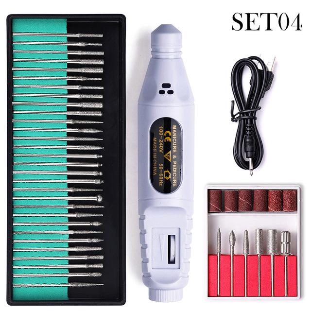 Мини электрический набор для ногтей с 30 шлифовальными головками
Мини электрический набор для ногтей с 30 шлифовальными головками