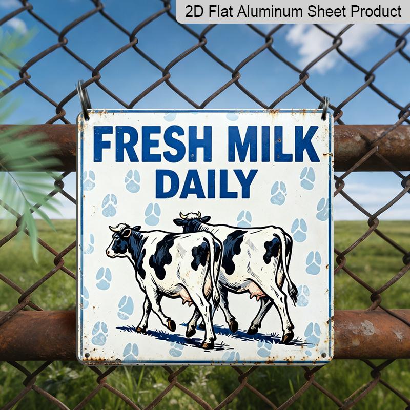 2D Flat 1pc, Outdoor Wall Art, Fresh Milk Daily Sign, Farmhouse Wall Art, Dairy Barn Decoration, Country Kitchen Display, Rustic Farm Style, Vintage 20*20cm
2D Flat 1pc, Outdoor Wall Art, Fresh Milk Daily Sign, Farmhouse Wall Art, Dairy Barn Decoration, Country Kitchen Display, Rustic Farm Style, Vintage 20*20cm