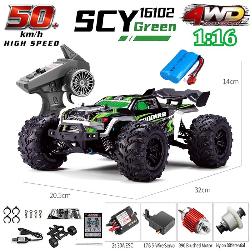 RC Car SCY 16101 16102 PRO 4WD 70Km/h 1/16 High Speed Drift Monster Off-road Remote Control Vehicle Electric Crawler Toy Gift
RC Car SCY 16101 16102 PRO 4WD 70Km/h 1/16 High Speed Drift Monster Off-road Remote Control Vehicle Electric Crawler Toy Gift