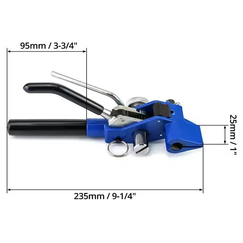 Stainless Steel Zip Tie Gun with Ratchet Mechanism for Secure Cable Ties Packing
Stainless Steel Zip Tie Gun with Ratchet Mechanism for Secure Cable Ties Packing