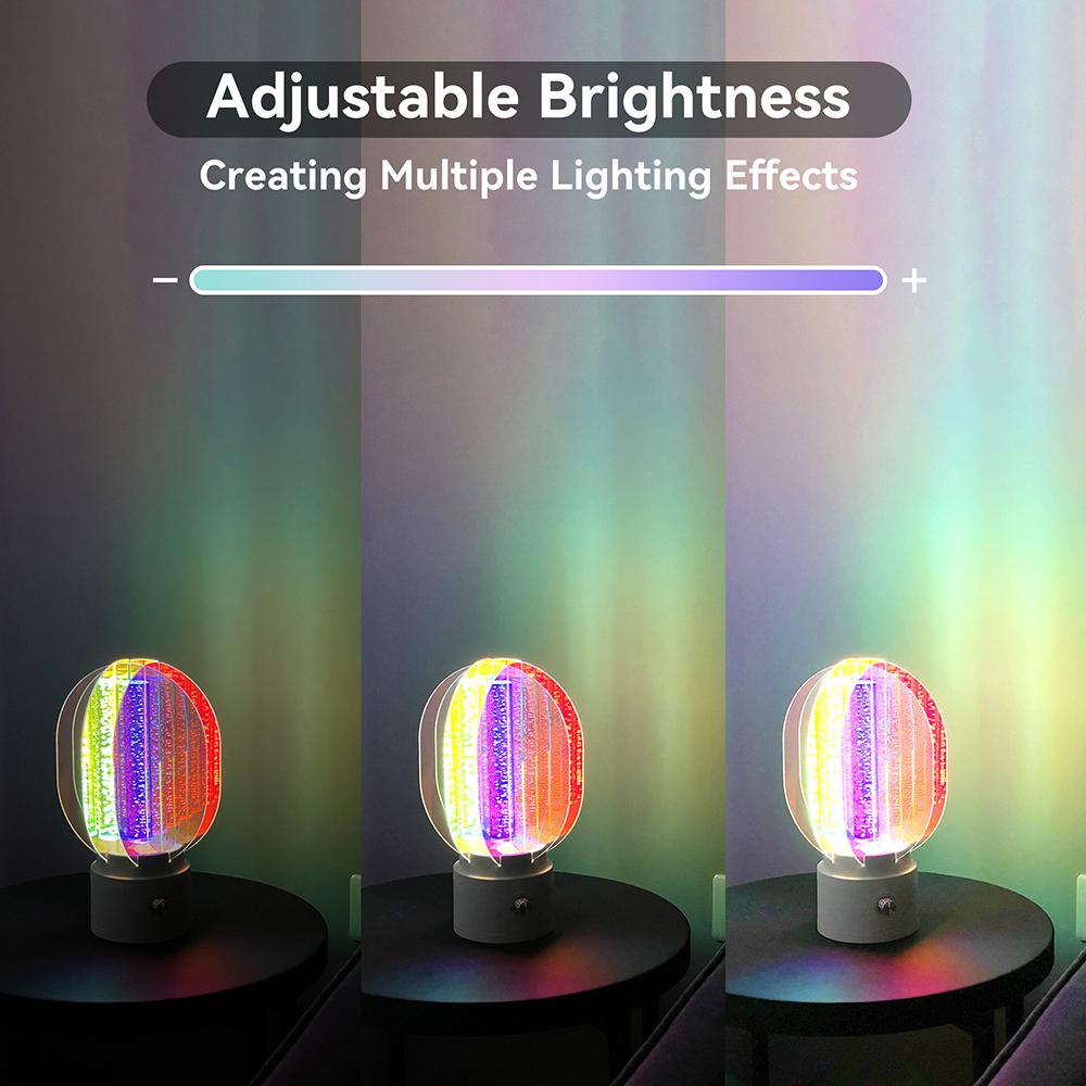 Creative Rotating Night Light Aurora Lamp Stepless Dimming Rechargeable Romantic Atmosphere Light A
Creative Rotating Night Light Aurora Lamp Stepless Dimming Rechargeable Romantic Atmosphere Light A