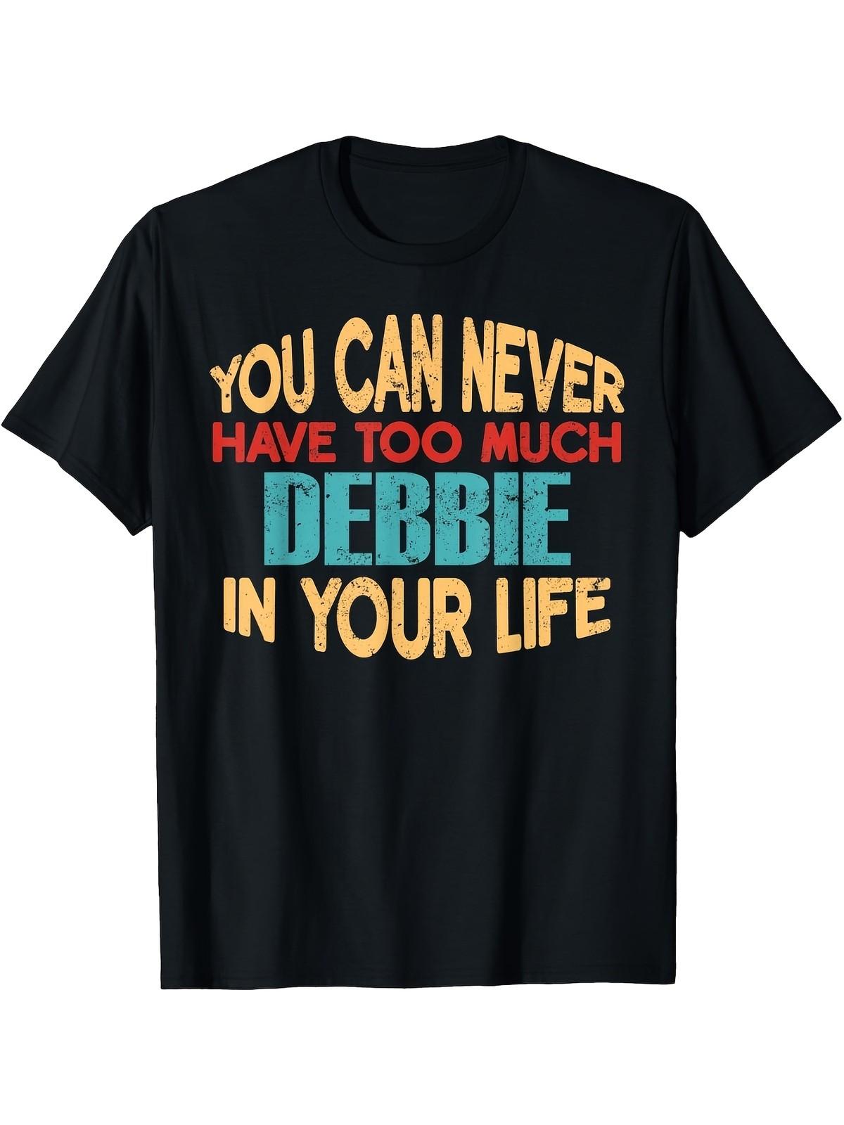Funny Debbie Name Joke T-Shirt Black with Colorful Debbie Lettering, Casual R 5XL різнокольоровий
Funny Debbie Name Joke T-Shirt Black with Colorful Debbie Lettering, Casual R 5XL різнокольоровий