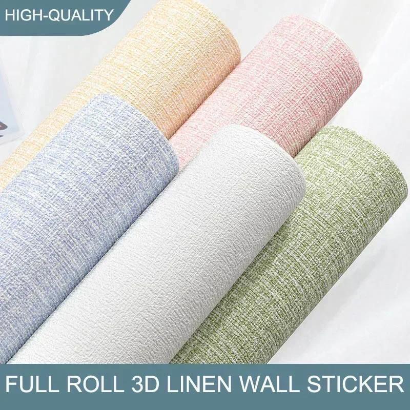 3D linen Self-Adhesive Foam Wall Sticker Moisture-proof Thickened Wall Sticker for Bedroom Living Room Wall Renovation Wallpaper 1pc 50cmX2.8m
3D linen Self-Adhesive Foam Wall Sticker Moisture-proof Thickened Wall Sticker for Bedroom Living Room Wall Renovation Wallpaper 1pc 50cmX2.8m