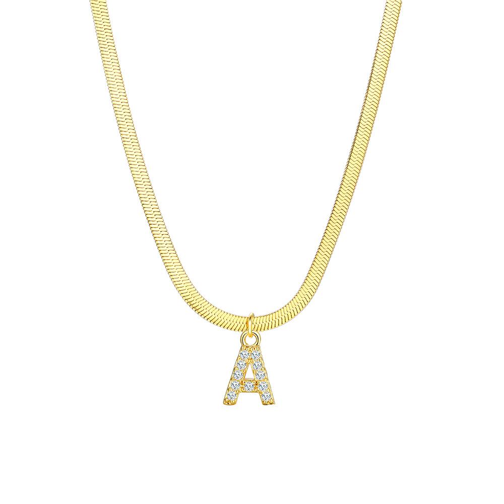 New Initial Rhinestone Letters Pendant Necklace Men Classic Stainless Steel A-Z Letter Chain Necklace for Men Jewelry Gift
New Initial Rhinestone Letters Pendant Necklace Men Classic Stainless Steel A-Z Letter Chain Necklace for Men Jewelry Gift