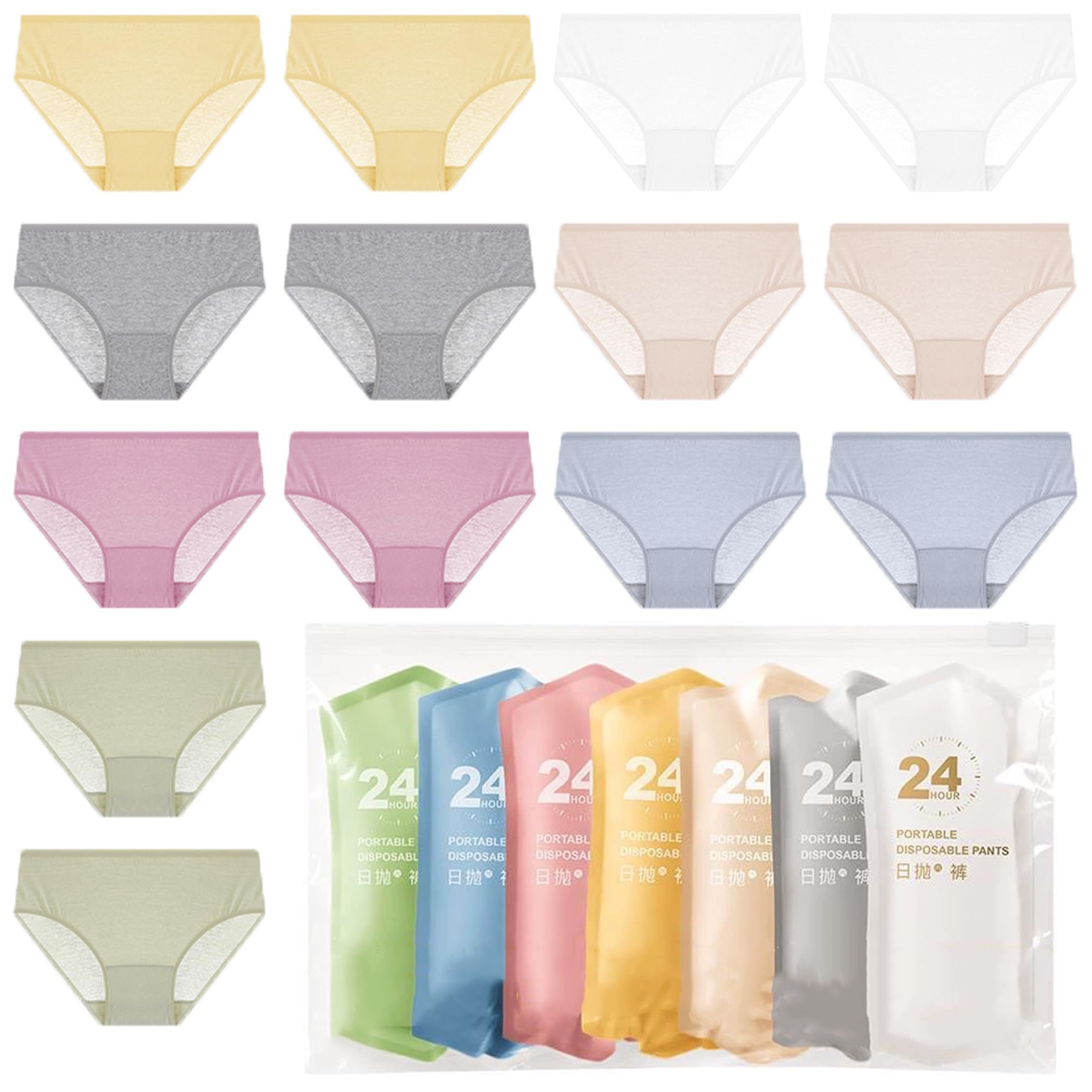 Felimoa Disposable Individually Panties, 100% Cotton, Large, Wrapped, Women s Underwear, 14-Pack
Felimoa Disposable Individually Panties, 100% Cotton, Large, Wrapped, Women s Underwear, 14-Pack